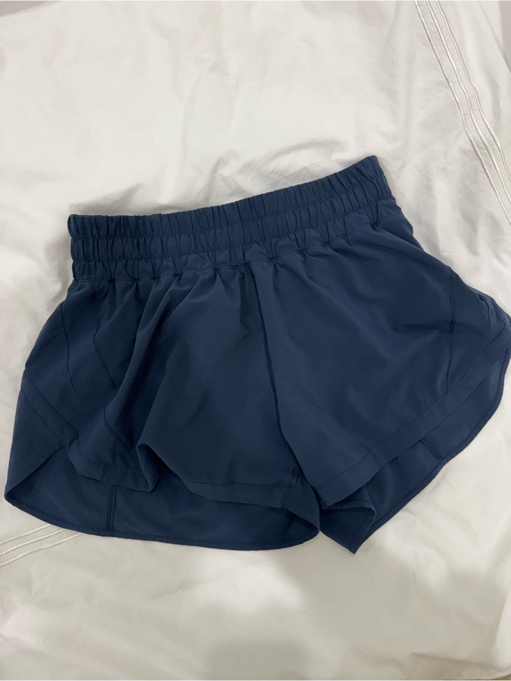 Lululemon Athletica Navy Blue Track That Athletic Running Shorts 3” inseam